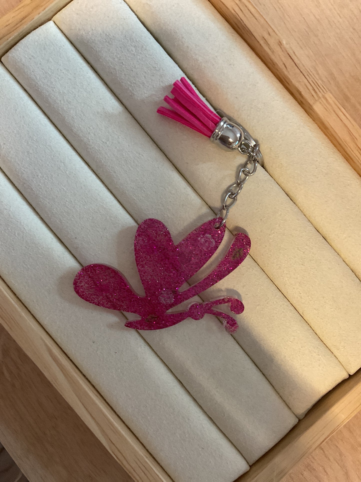 Porte clé papillon