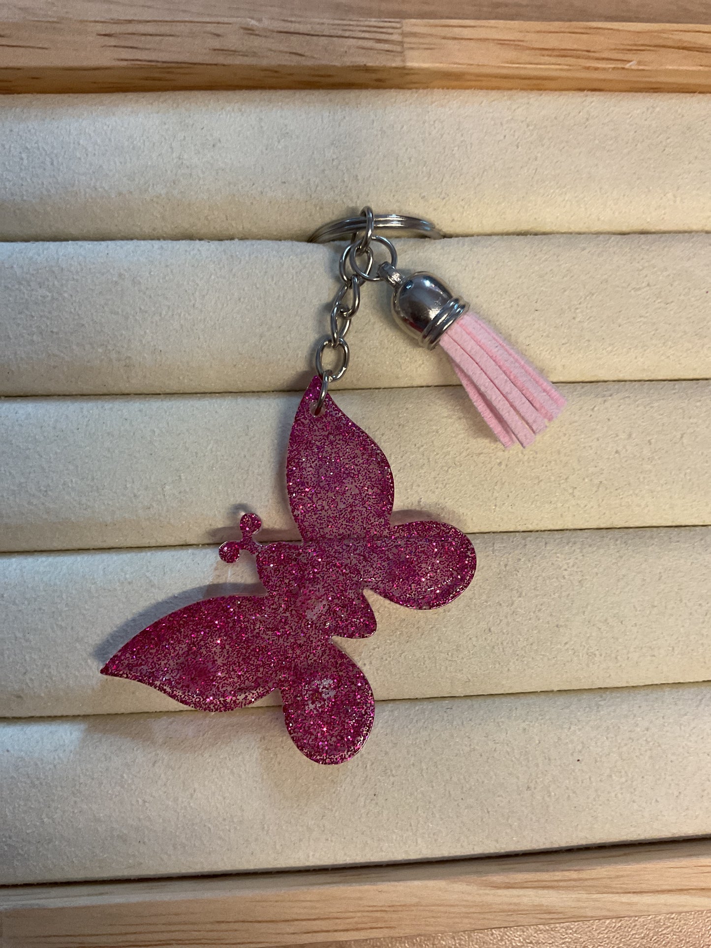 Porte clé papillon