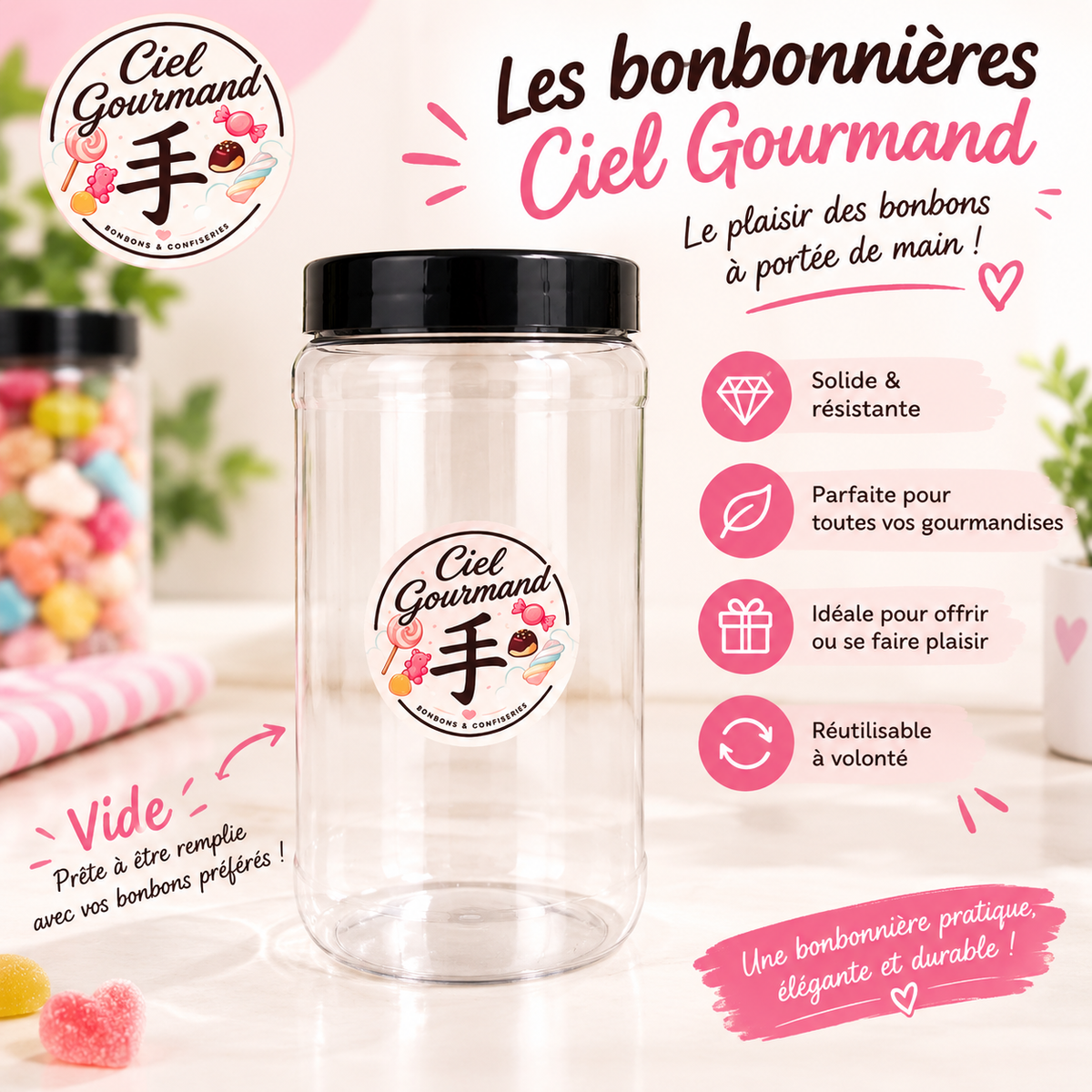 Bonbonnière vide