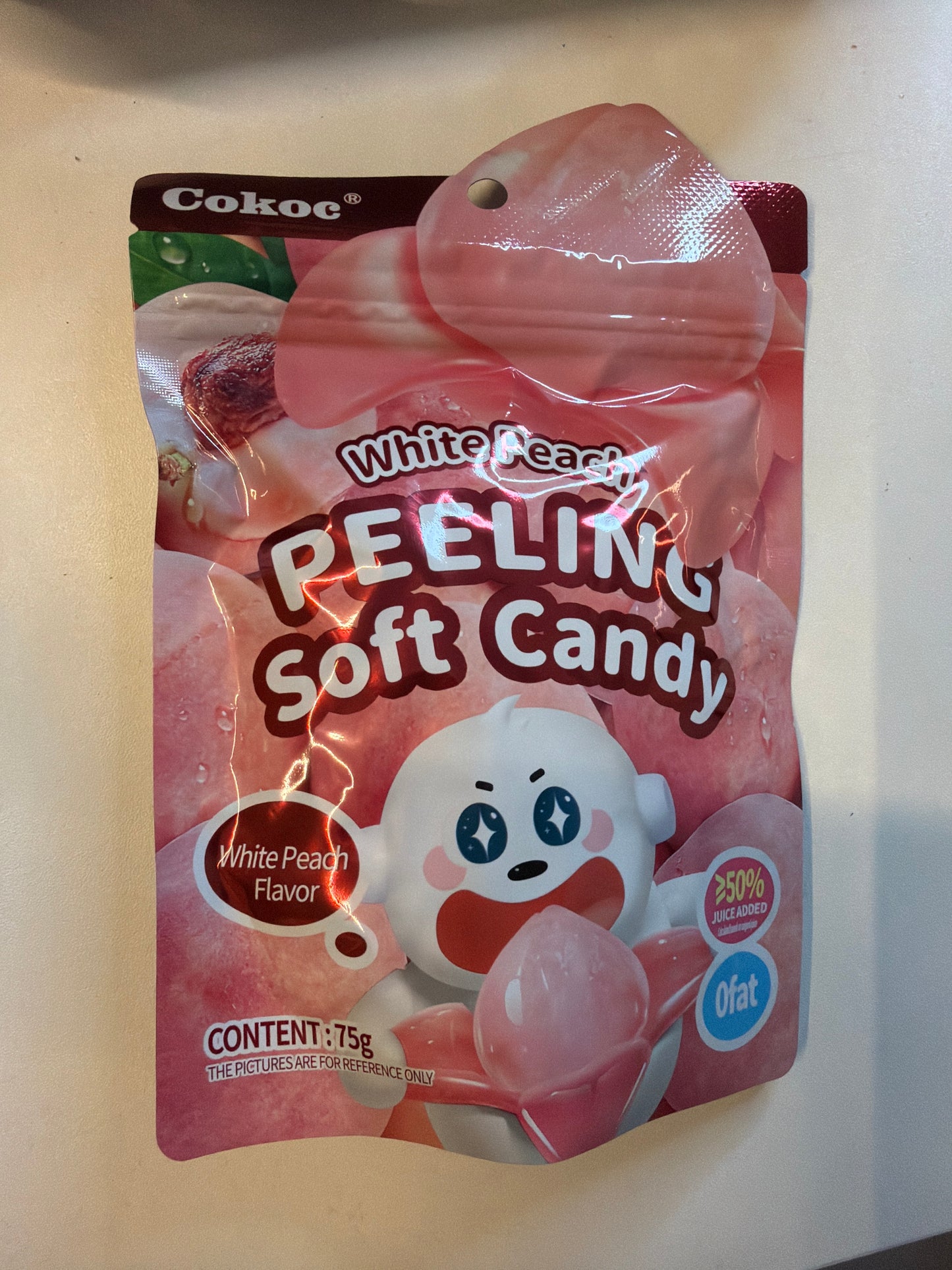 Bonbon à éplucher pêche