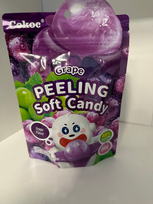 Bonbon a pelé raisin