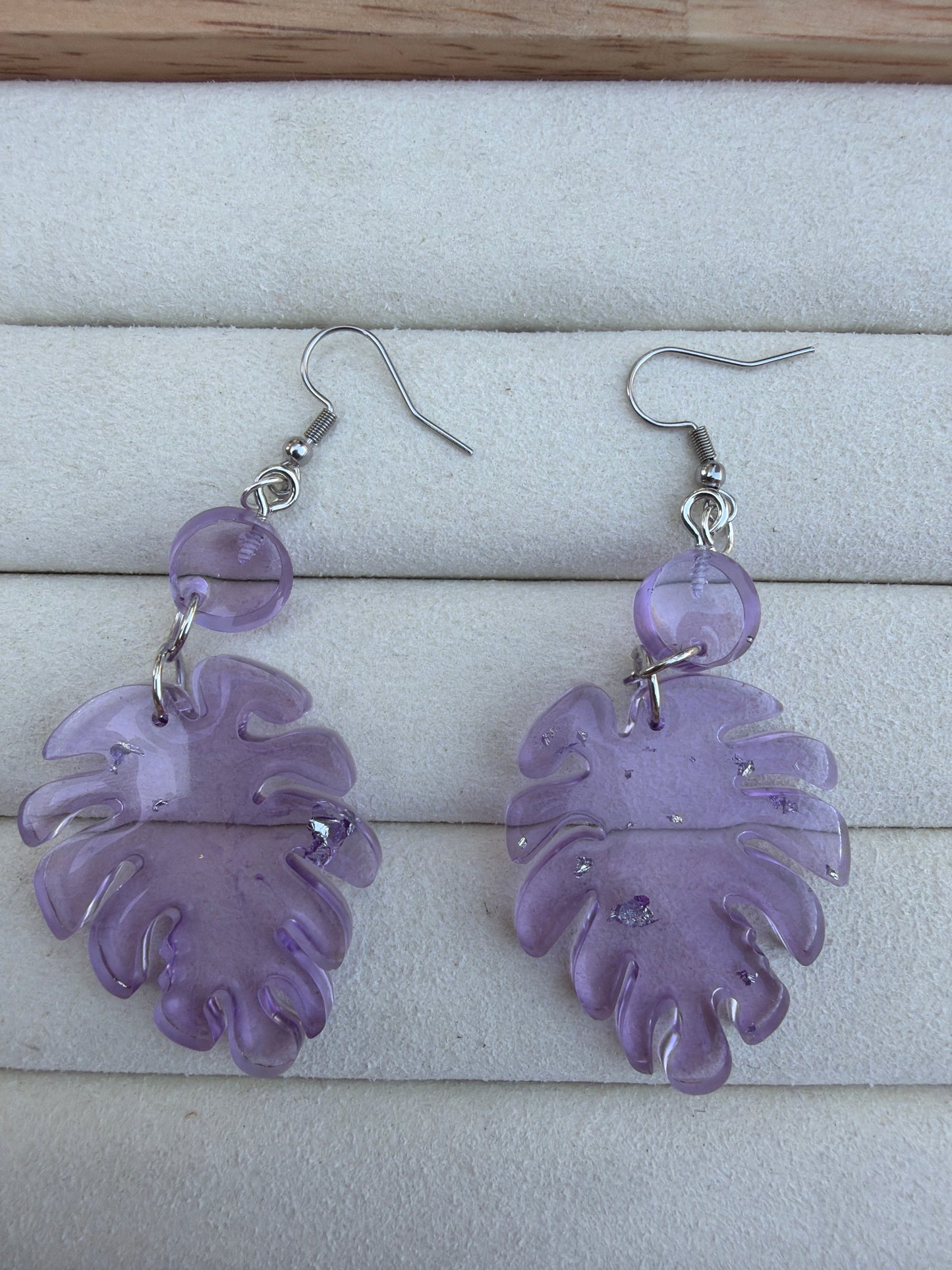 Boucle d’oreille feuilles