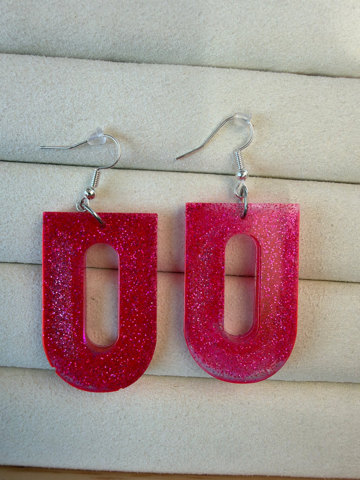 Boucle d’oreille rose
