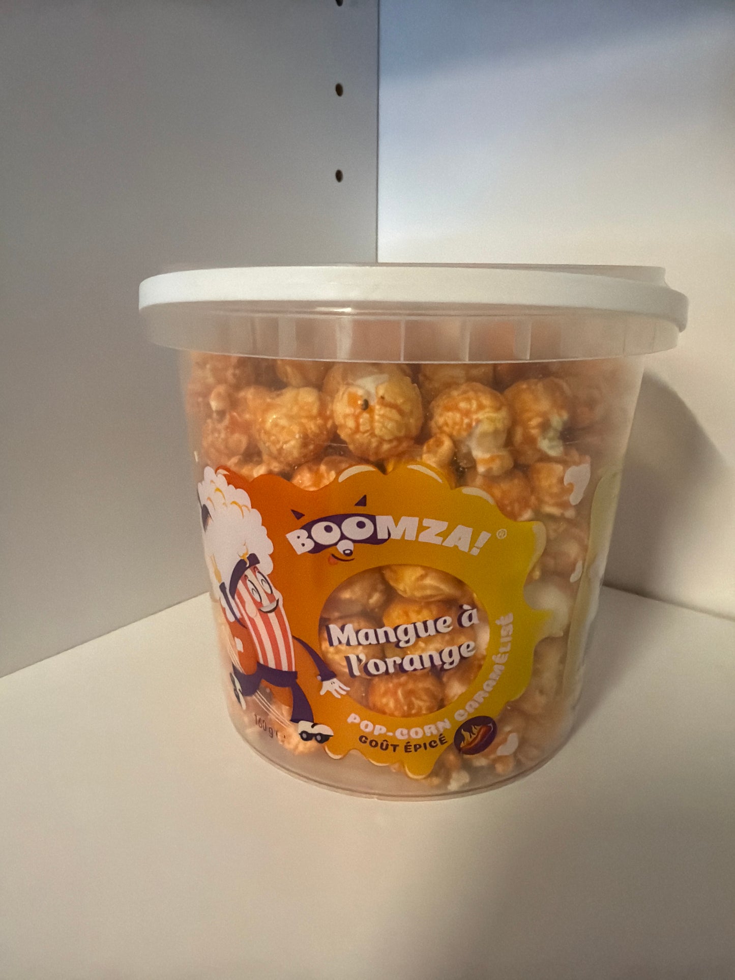 Pop corn mangue à l’orange épicé